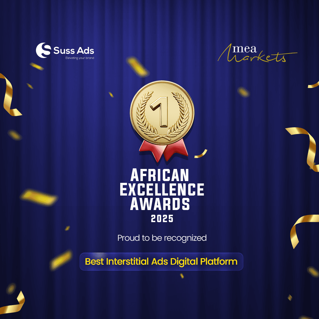 Suss Ads Wins Top Digital Platform Award, Leading Africa’s AdTech Innovation